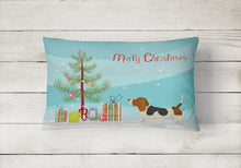 Load image into Gallery viewer, Basset Hound Christmas Tree Canvas Fabric Decorative Pillow CK3518PW1216