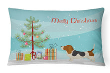 Load image into Gallery viewer, Basset Hound Christmas Tree Canvas Fabric Decorative Pillow CK3518PW1216