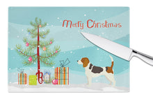 Load image into Gallery viewer, Beagle Christmas Tree Glass Cutting Boards – Durable, Decorative Kitchen Art Large CK3519LCB