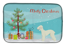 Load image into Gallery viewer, Bedlington Terrier Christmas Tree Dish Drying Mat – Absorbent, Artistic Kitchen Essentials CK3520DDM