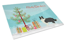 Load image into Gallery viewer, Border Collie Christmas Tree Glass Cutting Boards – Durable, Decorative Kitchen Art Large CK3522LCB