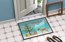 Load image into Gallery viewer, Border Terrier Christmas Tree Doormat - 24x36 Decorative Floor Mat – Indoor/Outdoor Rug with Artistic Flair CK3523JMAT