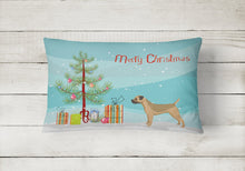 Load image into Gallery viewer, Border Terrier Christmas Tree Canvas Fabric Decorative Pillow CK3523PW1216