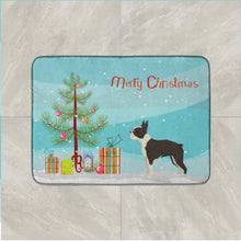 Load image into Gallery viewer, Boston Terrier Christmas Tree Machine Washable Memory Foam Mat CK3525RUG