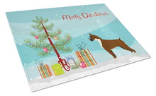 Load image into Gallery viewer, Boxer Christmas Tree Glass Cutting Boards – Durable, Decorative Kitchen Art Large CK3526LCB