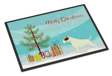 Load image into Gallery viewer, Black and White Bull Terrier Christmas Tree Doormat - 18x27 Decorative Floor Mat – Indoor/Outdoor Rug with Artistic Flair CK3527MAT