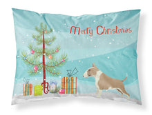 Load image into Gallery viewer, Fawn and White Bull Terrier Christmas Tree  Standard Pillowcase – Artistic Decorative Front, White Back CK3528PILLOWCASE