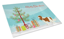 Load image into Gallery viewer, Cavalier Spaniel Christmas Tree Glass Cutting Boards – Durable, Decorative Kitchen Art Large CK3529LCB