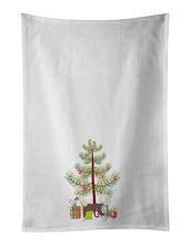 Load image into Gallery viewer, Chinese Crested Christmas Tree White Kitchen Towel Set of 2