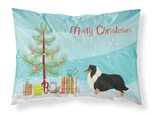 Load image into Gallery viewer, Collie Christmas Tree  Standard Pillowcase – Artistic Decorative Front, White Back CK3532PILLOWCASE