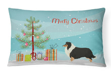 Load image into Gallery viewer, Collie Christmas Tree Canvas Fabric Decorative Pillow CK3532PW1216