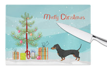 Load image into Gallery viewer, Dachshund Christmas Tree Glass Cutting Boards – Durable, Decorative Kitchen Art Large CK3533LCB