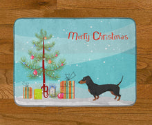 Load image into Gallery viewer, Dachshund Christmas Tree Machine Washable Memory Foam Mat CK3533RUG