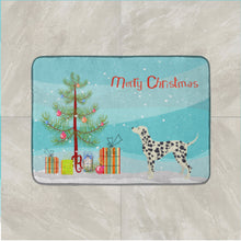 Load image into Gallery viewer, Dalmatian Christmas Tree Machine Washable Memory Foam Mat CK3534RUG