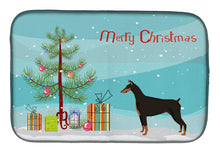 Load image into Gallery viewer, Doberman Pinscher Christmas Tree Dish Drying Mat – Absorbent, Artistic Kitchen Essentials CK3535DDM