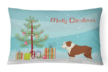 Load image into Gallery viewer, English Bulldog Christmas Tree Canvas Fabric Decorative Pillow CK3536PW1216