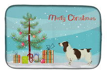 Load image into Gallery viewer, English Springer Spaniel Christmas Tree Dish Drying Mat – Absorbent, Artistic Kitchen Essentials CK3537DDM
