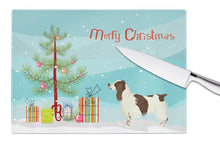 Load image into Gallery viewer, English Springer Spaniel Christmas Tree Glass Cutting Boards – Durable, Decorative Kitchen Art Large CK3537LCB