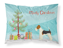 Load image into Gallery viewer, Fox Terrier Christmas Tree  Standard Pillowcase – Artistic Decorative Front, White Back CK3538PILLOWCASE