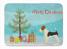 Load image into Gallery viewer, Fox Terrier Christmas Tree Machine Washable Memory Foam Mat CK3538RUG