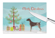 Load image into Gallery viewer, German Shorthaired Pointer Christmas Tree Glass Cutting Boards – Durable, Decorative Kitchen Art Large CK3541LCB