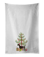 Load image into Gallery viewer, German Shorthaired Pointer Christmas Tree White Kitchen Towel Set of 2