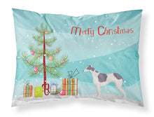 Load image into Gallery viewer, Greyhound Christmas Tree  Standard Pillowcase – Artistic Decorative Front, White Back CK3543PILLOWCASE