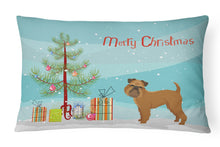 Load image into Gallery viewer, Brussels Griffon Christmas Tree Canvas Fabric Decorative Pillow CK3544PW1216
