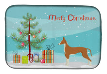 Load image into Gallery viewer, Ibizan Hound Christmas Tree Dish Drying Mat – Absorbent, Artistic Kitchen Essentials CK3545DDM