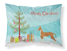 Load image into Gallery viewer, Ibizan Hound Christmas Tree  Standard Pillowcase – Artistic Decorative Front, White Back CK3545PILLOWCASE