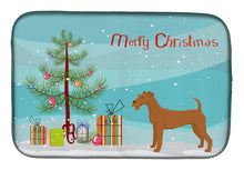 Load image into Gallery viewer, Irish Terrier Christmas Tree Dish Drying Mat – Absorbent, Artistic Kitchen Essentials CK3546DDM