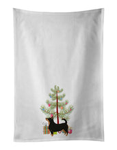 Load image into Gallery viewer, Lancashire Terrier Christmas Tree White Kitchen Towel Set of 2