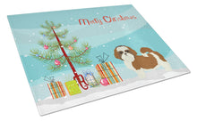 Load image into Gallery viewer, Shih Tzu Christmas Tree Glass Cutting Boards – Durable, Decorative Kitchen Art Large CK3563LCB