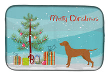 Load image into Gallery viewer, Vizsla Christmas Tree Dish Drying Mat – Absorbent, Artistic Kitchen Essentials CK3568DDM