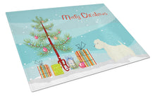 Load image into Gallery viewer, Westie Christmas Tree Glass Cutting Boards – Durable, Decorative Kitchen Art Large CK3569LCB
