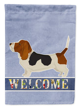 Load image into Gallery viewer, Basset Hound Welcome Flag Canvas House Size CK3577CHF