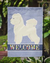 Load image into Gallery viewer, Bichon Frise Welcome Garden Flag - Outdoor Decorative Yard Flag CK3580GF