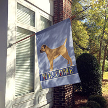 Load image into Gallery viewer, Border Terrier Welcome Flag Canvas House Size CK3582CHF