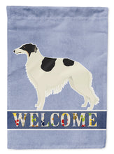 Load image into Gallery viewer, Borzoi Welcome Flag Canvas House Size CK3583CHF