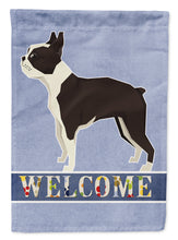 Load image into Gallery viewer, Boston Terrier Welcome Flag Canvas House Size CK3584CHF