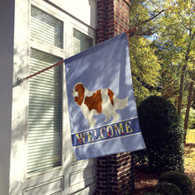Load image into Gallery viewer, Cavalier Spaniel Welcome Flag Canvas House Size CK3588CHF