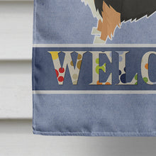 Load image into Gallery viewer, Collie Welcome Flag Canvas House Size CK3591CHF