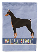 Load image into Gallery viewer, Doberman Pinscher Welcome Flag Canvas House Size CK3594CHF