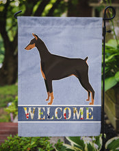 Load image into Gallery viewer, Doberman Pinscher Welcome Garden Flag - Outdoor Decorative Yard Flag CK3594GF