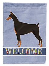 Load image into Gallery viewer, Doberman Pinscher Welcome Garden Flag - Outdoor Decorative Yard Flag CK3594GF