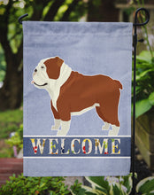 Load image into Gallery viewer, English Bulldog Welcome Garden Flag - Outdoor Decorative Yard Flag CK3595GF
