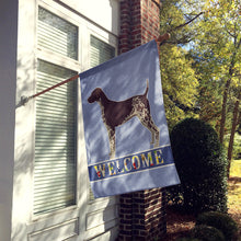 Load image into Gallery viewer, German Shorthaired Pointer Welcome Flag Canvas House Size CK3600CHF