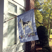 Load image into Gallery viewer, Great Dane Welcome Flag Canvas House Size CK3601CHF