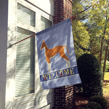 Load image into Gallery viewer, Ibizan Hound Welcome Flag Canvas House Size CK3604CHF