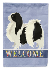 Load image into Gallery viewer, Japanese Chin Welcome Garden Flag - Outdoor Decorative Yard Flag CK3607GF